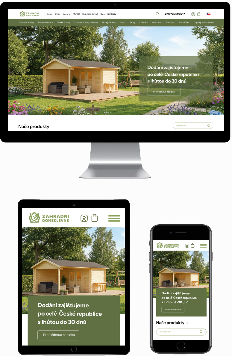 Web-katalog  pro společnost Zahradni Domeklevne