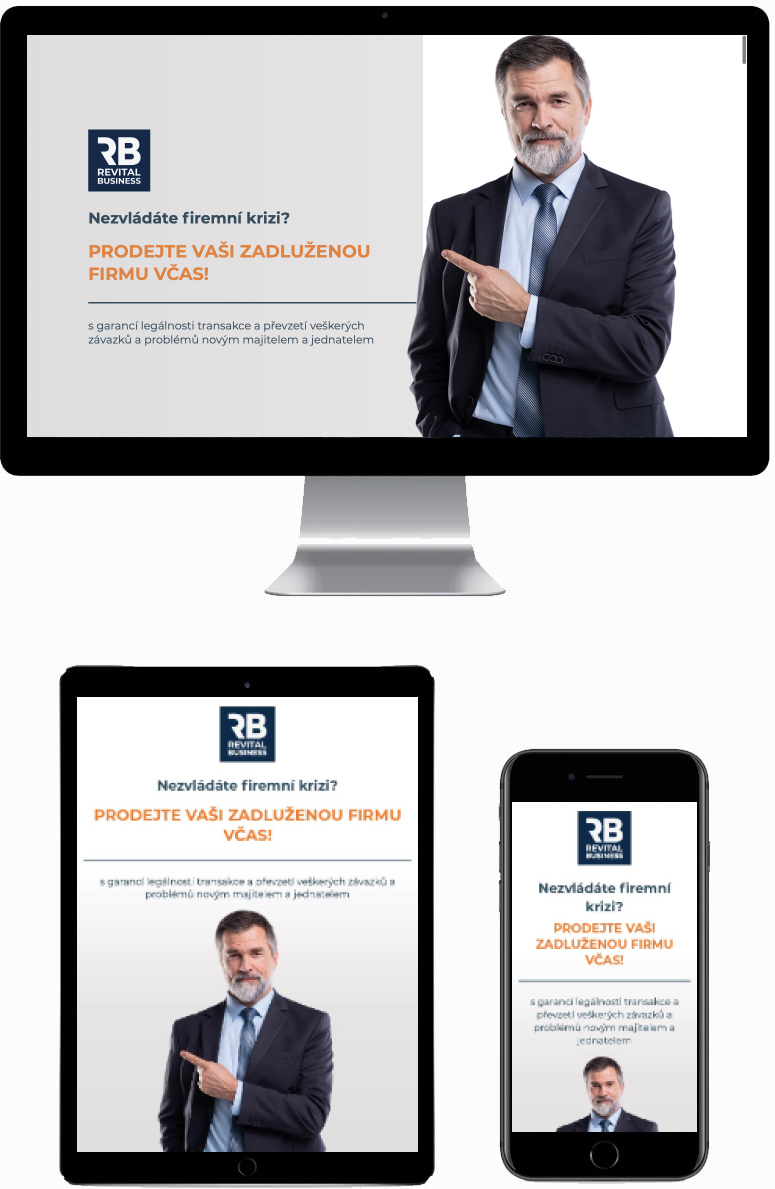 Vytvoření landing page pro Revital Business